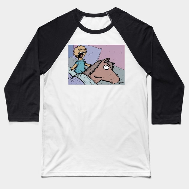 caballo Baseball T-Shirt by Fetar